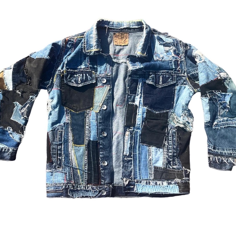 Perf3ctlyRu1ned “ Patchwork Denim Jacket”